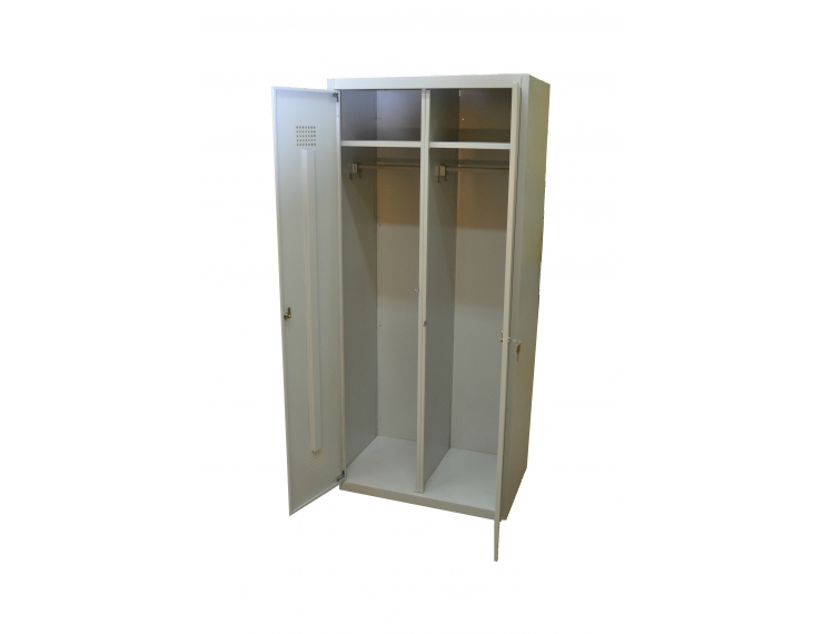 Шкаф гардеробный металлический двухсекционный 1850*800*500 Высота 1850мм